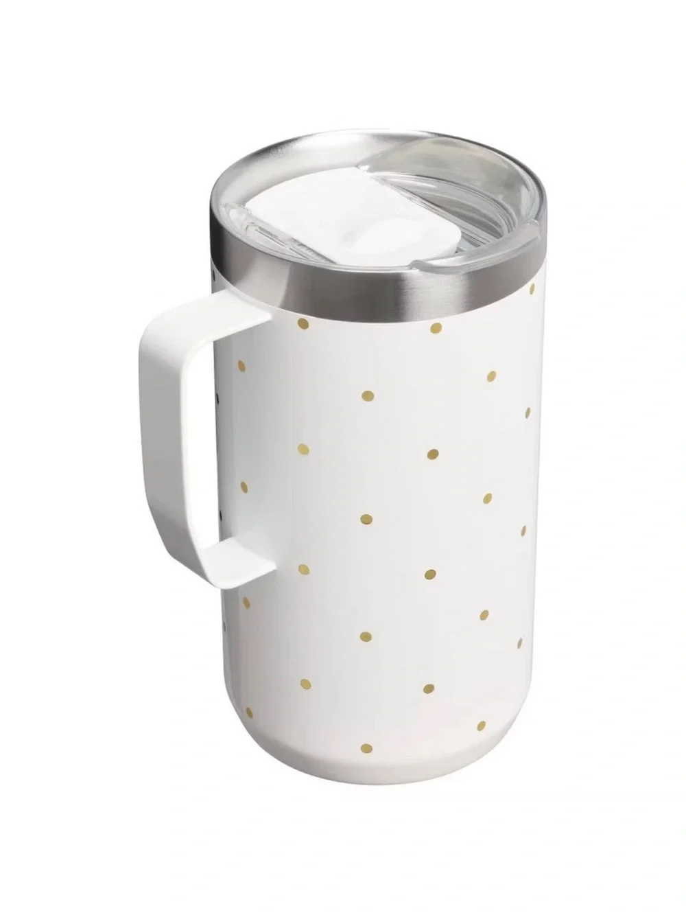 STANLEY 1913 Stanley 24 oz Stainless Steel Everyday Mug Frost Polka Dot NEW - Picture 2 of 3